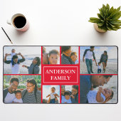 Nom de famille 8 Photo Collage rouge