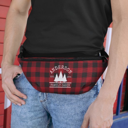 Nom de famille Cabine Red Buffalo Plaid