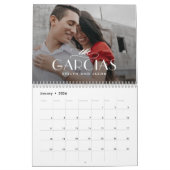 Nom de famille Calendrier photo personnalisé (Jan 2026)