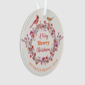 Nom de famille de la couronne de canneberge de Noë (devant)