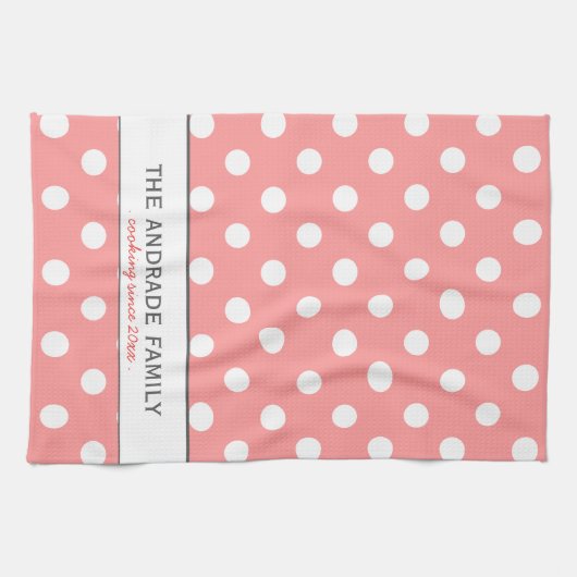 Nom de famille fait sur commande sur la serviette (Horizontal)