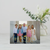 Nom de famille FOIL Moderne Élégante Carte postale (Debout devant)