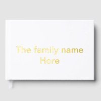 Nom de famille ici message simple texte minimal