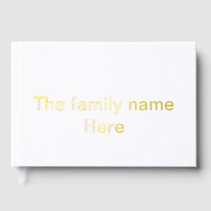 Nom de famille ici message simple texte minimal