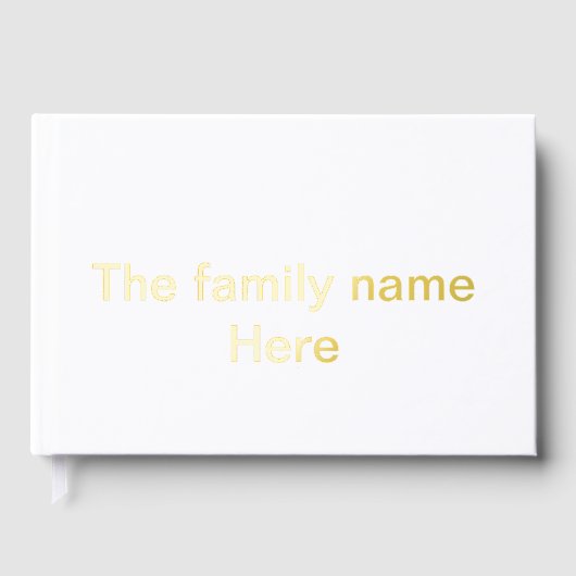 Nom de famille ici message simple texte minimal (Recto)