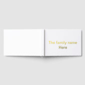 Nom de famille ici message simple texte minimal (Complet)