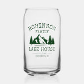 Nom de famille Lake House Forest Green Trees (Recto)