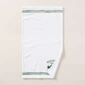 Nom de famille Lake House Forest Green Trees (Serviette à main)