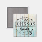 Nom de famille Magnet monogramme (Recto/Verso)