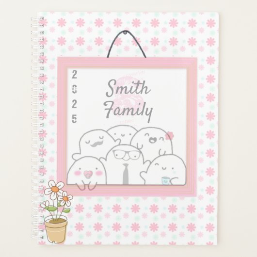 Nom de famille Monogramme 2025 Rose (Devant)