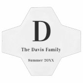 Nom de famille monogramme simple été (Plat)