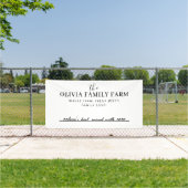 Nom de famille personnalisé avec bannière de ligne (Insitu)