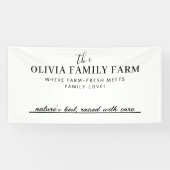 Nom de famille personnalisé avec bannière de ligne (Horizontal)