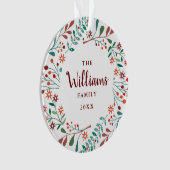 Nom de famille Photo Noël Fleurs (devant)