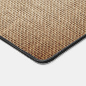 Nom de famille Première Rustique Burlap Image Cust (Coin)