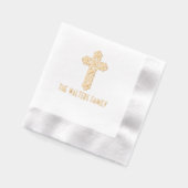 Nom de famille simple croix nœud celtique (Gauche)