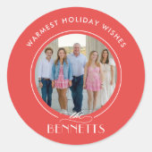 Nom de famille Sticker couleur de vacances modifia (Devant)