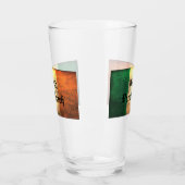 Nom de famille Walsh sur verre drapeau irlandais (Gauche)