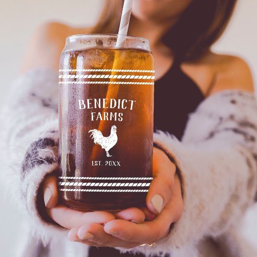 Nom de ferme personnalisé du poulet rustique