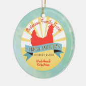 Nom de ferme personnalisé volaille ornement de Noë (Gauche)