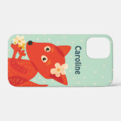 Nom de fille de renard mignon Coque-Mate coque iph (Verso (horizontal))