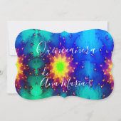 Nom de galaxie Invitation tie-dye Supernova Sunbur (Devant)