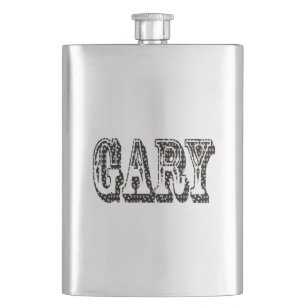 Nom de Gary noir blanc Dimensionnel, Flacon de han