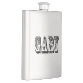 Nom de Gary noir blanc Dimensionnel, Flacon de han (Droite)