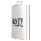 Nom de Gary noir blanc Dimensionnel, Flacon de han (Gauche)