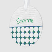 NOM De Golfeur Moderne Boules de Golf Bleu Vert Am (devant)