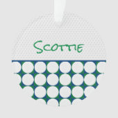 NOM De Golfeur Moderne Boules de Golf Bleu Vert Am (devant)