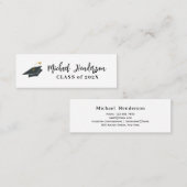 nom de graduation élégant insérer la carte (Devant / Derrière)