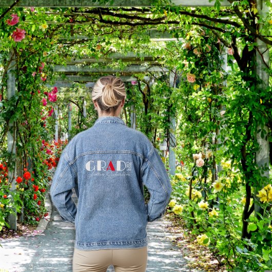 Nom de graduation rouge blanc minimaliste