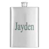 Nom De Jayden Bleu Et Vert, Fiole De Hanche (devant)