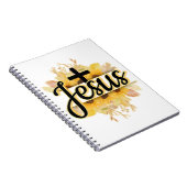 Nom de Jésus avec Carnet spiral de tournesol et de (Côté Droit)