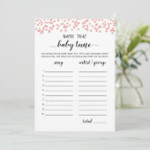 Nom de la carte de jeu de Baby shower de la mélodi (Debout devant)