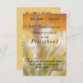 Nom de la carte de prière 25e anniversaire de l'or (Devant / Derrière)