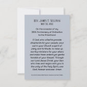 Nom de la carte de prière 30e anniversaire de l'or (Dos)