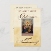 Nom de la carte de prière 40e anniversaire de l'or (Devant / Derrière)