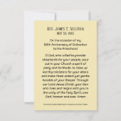 Nom de la carte de prière 50e Croix anniversaire d (Dos)