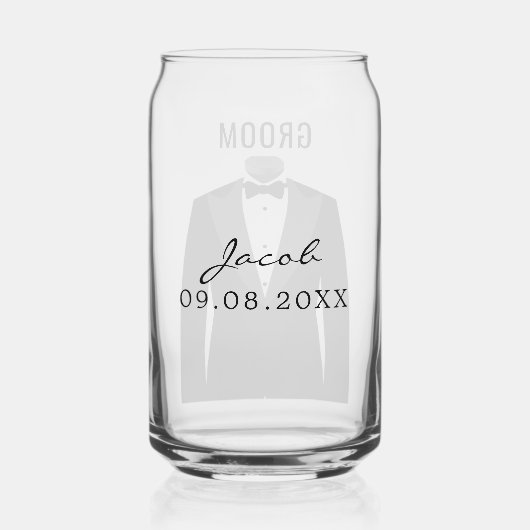 Nom de la chambre Mariage noir Tuxedo Date (Verso)