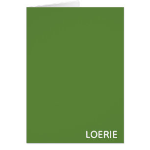 Nom de la couleur verte Loerie