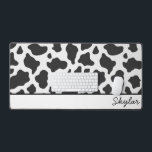 Nom de la courbe personnalisée du Poster de animal<br><div class="desc">C'est un Poster de animal de vache cousu Cursive nom Mat bureau!</div>
