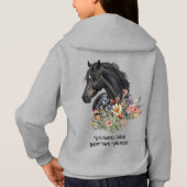 Nom de la ferme du cheval noir Design sur le dos (Dos)