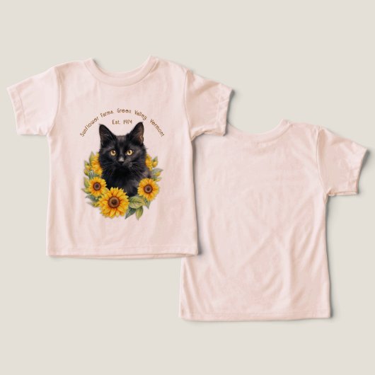 Nom de la ferme Sunflower Cat (Design Recto & Verso)