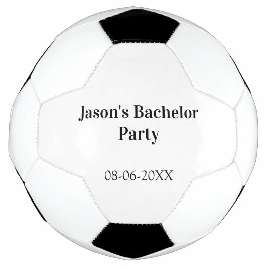 Nom de la fête de Bachelor date simple minimal mei (Devant)