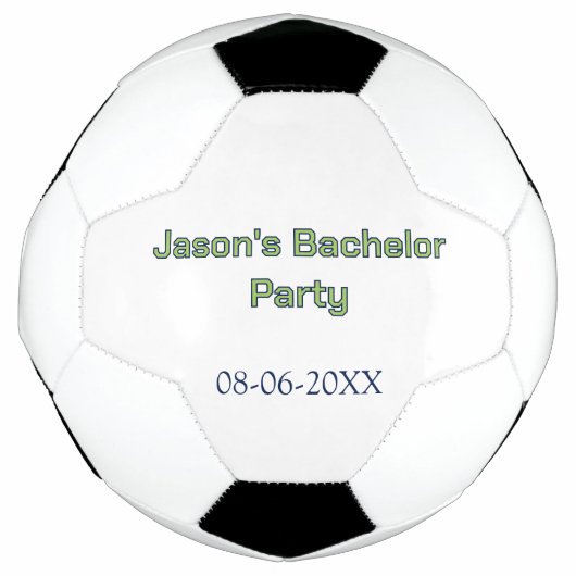Nom de la fête de Bachelor date simple minimal mei (Devant)