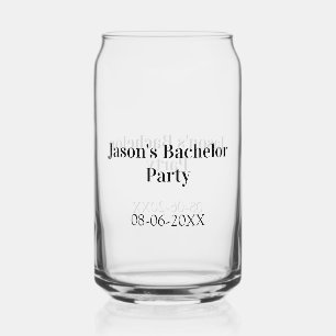 Nom de la fête de bachelor date simple minimal mei