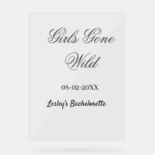 Nom de la fête de bachelorette Girls Gone wild dat