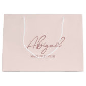 Nom de la fête de mariage personnalisée Sac en pap (Devant)